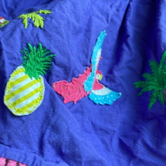 Mini Boden Bird/Parrot Applique Fun/Novelty Skirt 3-4 - Picture 4 of 9